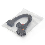 2 In 1 16PIN Car OBD Elbow Extension Cable Converted Cable, 2 In 1 16PIN