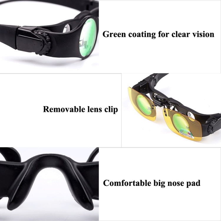 8x Fishing Binoculars Zoomable Telescope Glasses ,Style:, Only Telescope, Telescope+Gray Clip, Telescope+Yellow Clip, Telescope+Red Clip, Telescope+Gray Yellow Clip, Telescope+Gray+Red Clip, Telescope+Yellow+Red Clip, Telescope+Three-color Clip