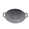Outdoor Camping BBQ Cast Iron Grill Pan,Style:, Baking Pan Only, Baking Pan+Hemp Rope, Baking Pan+Hemp Rope+Storage Bag, Baking Pan+Net+Hemp Rope, Baking Pan+Net+Hemp Rope+Storage Bag