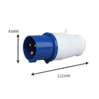 Industrial Plug IP44 Waterproof Aviation Connection Plug, Style:, 3 Core 16A, 4 Core 16A, 5 Core 16A, 3 Core 32A, 4 Core 32A, 5 Core 32A