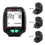 FUYI FY1881 High Precision Power Polarity Phase Socket Tester, FY1881 UK Plug, FY1881 US Plug, FY1881 EU Plug