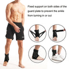 Compression Fixed Plastic Sheet Support Strap Ankle Protector, Size:, S (Black), M (Black), L (Black), XL (Black), S (Gray), M (Gray), L (Gray), XL (Gray)
