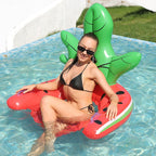 ZY-156 Water Inflatable Watermelon Floating Row with Backrest, Watermelon