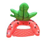 ZY-156 Water Inflatable Watermelon Floating Row with Backrest, Watermelon