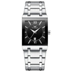 FNGEEN 3627 Waterproof Calendar Men Square Watch, Full Gold Black Surface, Full Gold Gold Surface, Black Belt Rose Shell Black Surface, Black Belt Gold Shell Black Surface, Black Belt Black Shell Black Surface, White Steel White Surface                ...