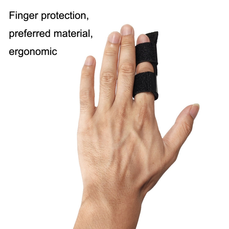 2 PCS Basketball Sprain Protection Fixed Splint Finger Cover, Splint Finger Cover(Black), Splint Finger Cover(Blue)