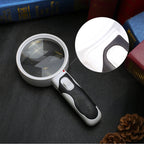 77350B Hand-Held With LED Light Reading Repair 10 Times Magnifier, 77350B 10 Times