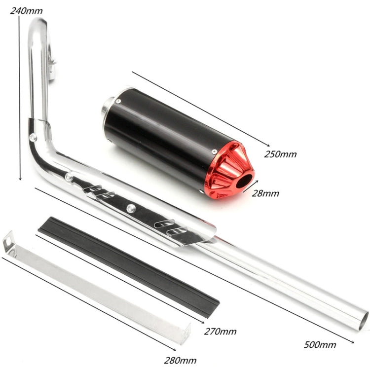 Off-Road Motorcycle Aluminum Alloy Exhaust Pipe Muffler, Pipe Muffler