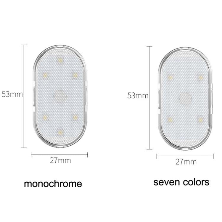 Car Lighting Reading Light LED Touch Sensing Ambient Light, Style:, White, Ice Blue, Blue, Pink Purple, Colorful
