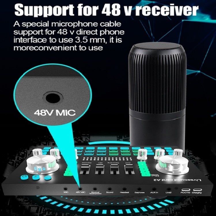 A2 Sound Card Mobile Computer Universal Live K Song Recording Equipment, A2