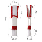 Car Wash Brush Soft Hub Multi-Function Dust Removal Tool, Red White Air Outlet Brush, Red Gray Air Outlet Brush, Red Sponge Brush, Red Wheel Brush