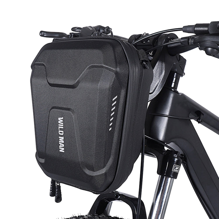 WILD MAN E8 3L Bicycle EVA Hard Shell Head Bag, E8 (Black)