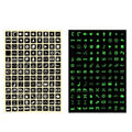 Car Button Luminous Sticker General PET Waterproof Wear-Resistant Car Sticker, 3 PCS Number 2