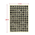 Car Button Luminous Sticker General PET Waterproof Wear-Resistant Car Sticker, 3 PCS Number 2