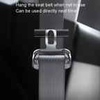 Car Safety Belt Holder Non-Slip Limiter Slack Adjuster, Metal Deep Gray, Metal Red, Metal Silver