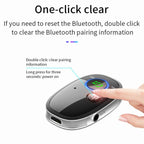Car Bluetooth Receiver Music Player Wireless Audio Converter, Black