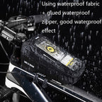 WILD MAN XS2 1L EVA Hard Shell Cycling Rainproof Bicycle Bag, XS2 (Black), XS2 (Black Red)