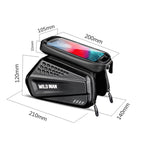 WILD MAN ES6 1.2L Multifunctional Bicycle Front Beam Bag, ES6 (Black)