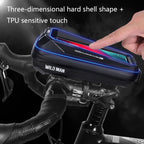 WILD MAN MS33 0.6L Mountain Bike Hard Shell Phone Touch Screen Handlebar Bag, MS33