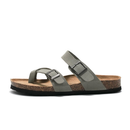 Ruizu Couple Cork Slippers Beach Shoes Flip Flops, 35, 36, 37, 38, 39, 40, 41, 42, 43