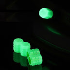 4pcs / Set Luminous Tire Valve Cap Electric Motorcycle Vacuum Tire Valve Cover, Style: Split Effect, 4pcs /Set Split Effect, 4pcs /Set One Effect