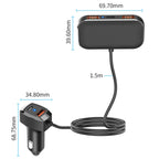 5 In 1 Mobile Phone Fast Recharge Car Charger, SC02M, SC02