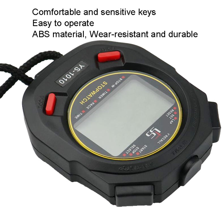 YS 3 Rows Display Luminous Stopwatch Timer Training Referee Stopwatch, Style:, YS-1010 10 Memories, YS-1030 30 Memories, YS-1060 60 Memories, YS-1100 100 Memories
