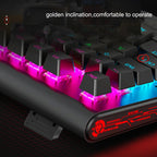 LANGTU K1000 104 Keys Game Luminous USB Handheld Wired Keyboard, Cable Length: 1.5m