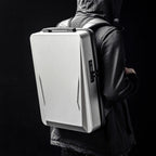 Men PC Hard Shell Gaming Computer Backpack For 15.6-17.3 Inch, Black, Silver