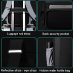 ABS Hard Shell Gaming Computer Backpack, 15.6 inches (Black), 15.6 inches (Silver), 17.3 inches (Black), 17.3 inches (Silver)