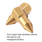 50 PCS Butter Machine Head Copper Universal Steel Tip Pneumatic Oil Grease Nipple, 50 PCS Grease Head