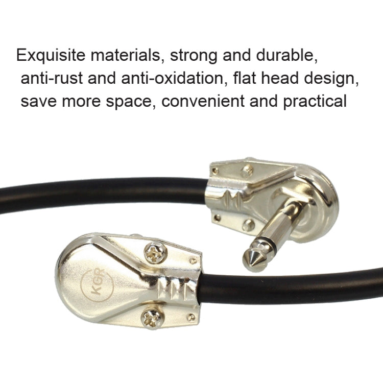KGR Guitar Cables Guitar Effect Pedal Instrument Patch Cable, 15cm, 25cm, 50cm, 80cm, 1m, 1.5m, 2m, 3m, 35cm