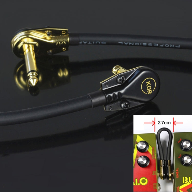KGR Guitar Line Effector Noise Reduction Shielding Cable, 15cm, 25cm, 35cm, 50cm, 75cm, 1m