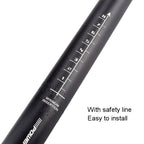FMFXTR Mountain Bike Seat Post Bicycle Aluminum Alloy Sitting Tube, Specification:, 25.4x350mm, 27.2x350mm, 28.6x350mm, 30.4x350mm, 30.8x350mm, 31.6x350mm, 25.4x450mm, 27.2x450mm, 28.6x450mm, 30.4x450mm, 30.8x450mm, 31.6x450mm
