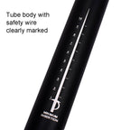 FMFXTR Aluminum Alloy Mountain Bike Extended Seat Post, Specification:, 31.8x530mm (Black), 33.9x550mm (Black)