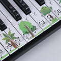 M52 88/76/61/54/49 Keys Piano Keyboard Stickers, Tree, Giraffe