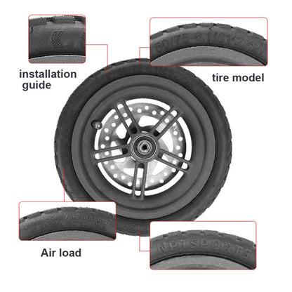 8.5 Inch Off-Road Tubeless Vacuum Tire with Gas Nozzle for Xiaomi M365/Pro/1S Electric Scooter, 8.5 Inch Off-Road Tire