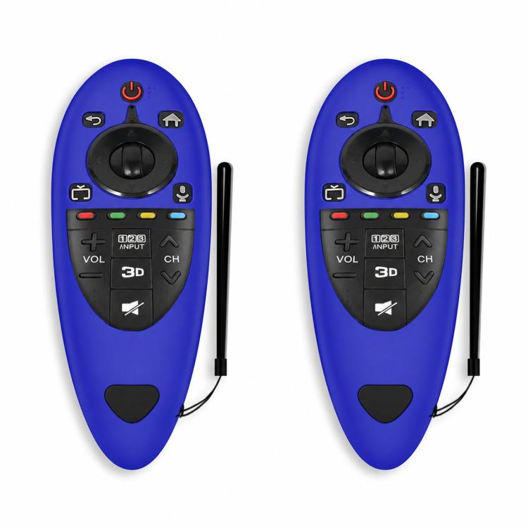 2 PCS Remote Control Dustproof Silicone Protective Cover For LG AN-MR500 Remote Control, Black, Blue, Red, Night Light Blue, Night Light Green
