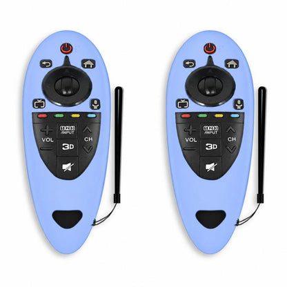 2 PCS Remote Control Dustproof Silicone Protective Cover For LG AN-MR500 Remote Control, Black, Blue, Red, Night Light Blue, Night Light Green