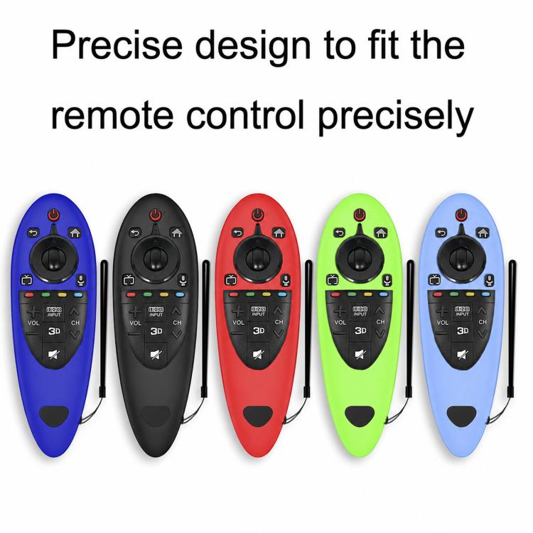 2 PCS Remote Control Dustproof Silicone Protective Cover For LG AN-MR500 Remote Control, Black, Blue, Red, Night Light Blue, Night Light Green