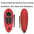 2 PCS Remote Control Dustproof Silicone Protective Cover For LG AN-MR500 Remote Control, Black, Blue, Red, Night Light Blue, Night Light Green