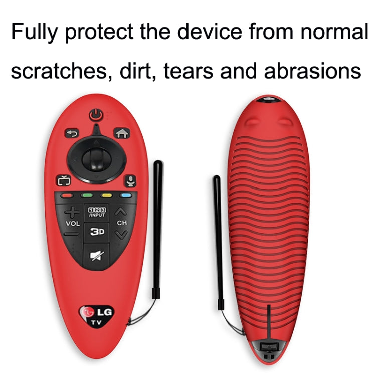2 PCS Remote Control Dustproof Silicone Protective Cover For LG AN-MR500 Remote Control, Black, Blue, Red, Night Light Blue, Night Light Green
