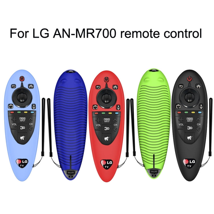 2 PCS Remote Control Dustproof Silicone Protective Cover For LG AN-MR500 Remote Control, Black, Blue, Red, Night Light Blue, Night Light Green