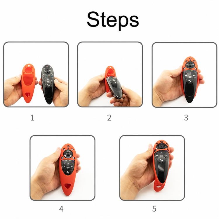 2 PCS Remote Control Dustproof Silicone Protective Cover For LG AN-MR500 Remote Control, Black, Blue, Red, Night Light Blue, Night Light Green