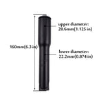 FMFXTR Road Bike Front Fork Stem Modified Height Increaser Handlebar Core Riser, 22.2mm Black, 25.4mm Black, 22.2mm Silver, 25.4mm Silver
