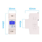 SINOTIMER DDS015 Backlight Display Single-phase Household Rail Energy Meter 5-80A 230V, DDS015