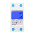 DDS528L Backlight Display Home Single-phase Rail Energy Meter 5-32A, 230V 50Hz Backlight Display, 110V 60Hz Backlight Display