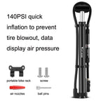 WEST BIKING YP0711122 Portable Bicycle High Pressure Pump, WEST BIKING YP0711122(Black), WEST BIKING YP0711122(Silver)