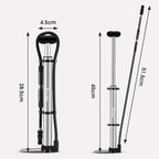 WEST BIKING YP0711122 Portable Bicycle High Pressure Pump, WEST BIKING YP0711122(Black), WEST BIKING YP0711122(Silver)