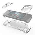 PGTECH Split Crystal Hard Shell Case for Steam Deck Game Console, Crystal Hard Shell Case